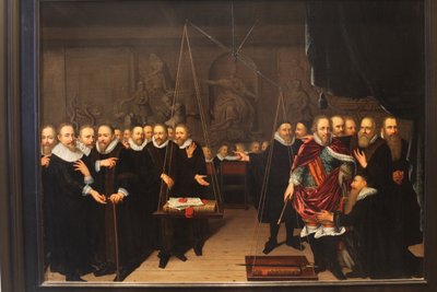 Allegorie des theologischen Streits zwischen den Arminianern und ihren Gegnern von Abraham van der Eyk